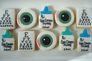 Optometry-themed cookies