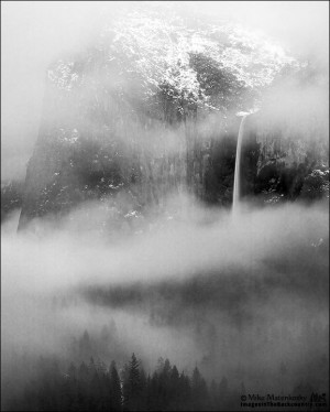 Lacking a lot of colors, converting this image of Bridalveil Falls to ...