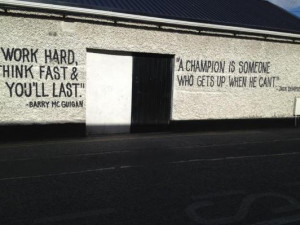 Image of the Day: Inspirational Quotes on Boxing Club Wall