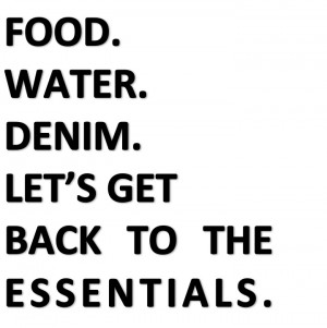 Denim essentials | denim quote words