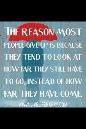 The reason most people give up...
