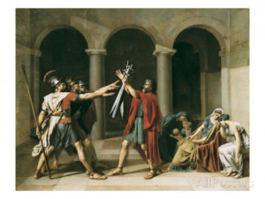 the oath of horatii jacques louis david