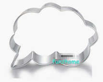 Talking bubble cloud message board Stainless Steel Cookie Cutter Mold