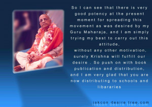Quotes by Srila Prabhupada on Spreading of ISKCON