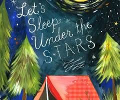 Let's sleep under the stars