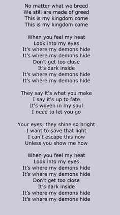 Demons Imagine Dragons Full Quotes. QuotesGram