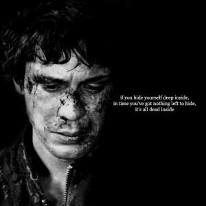 bob morley's face is just