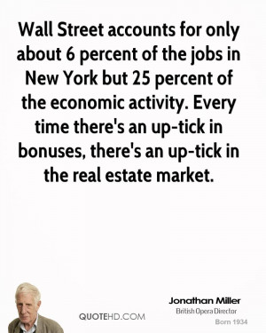 Wall Street accounts for only about 6 percent of the jobs in New York ...