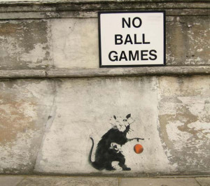 banksy-graffiti-street-art-no-ball-games-rat
