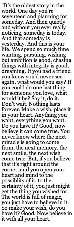 Ending quote from one tree hill