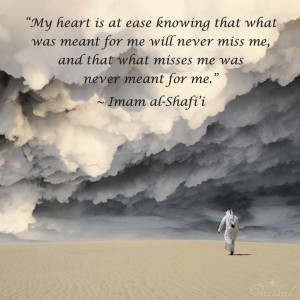 my heart is at ease... imam al-shafi'i ☽☆☾