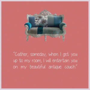... my beautiful antique couch.
