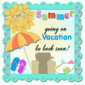 Summer going on vacation