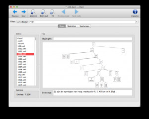 The main Dact Window consists of a filter field and three tabs: