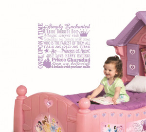 Walt Disney Movies Princess Cinderella Snow Belle Vinyl Decor Wall ...