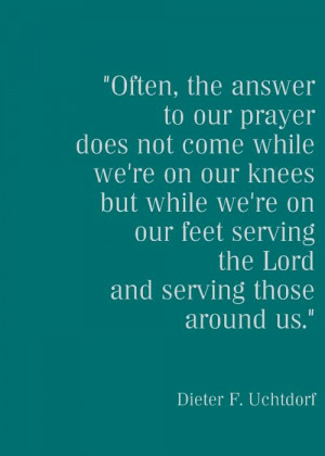 ... Our Feet Serving the Lord and Serving those around Us” ~ Good Day
