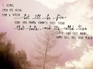 clock, happy, heal, outside, quote, saying, sky