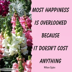Famous Quote On Happiness – Wm. Ogden