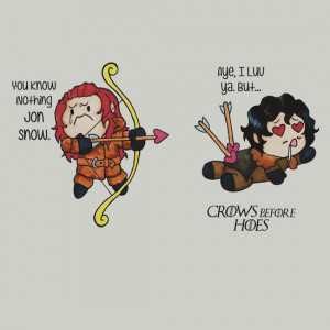 Crows Before Hoes : Cute Chibi Ygritte and Jon Cartoon Fan Art by ...