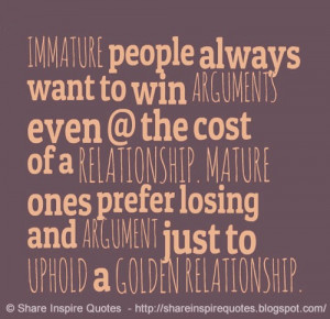 Immature People Quotes And Sayings