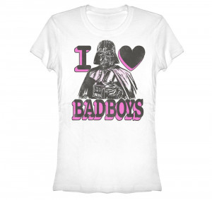 Star Wars I Love Bad Boys White Junior T-Shirt