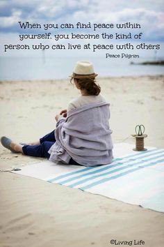 Peace quote via Living Life at www.Facebook.com/KimmberlyFox.39