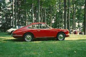look at Weldon Scrogham's Signal Red 1965 911.