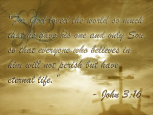 John 3:16 Bible Verse by edoromal