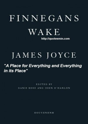 James Joyce - Finnegans Wake Literary Quote: 