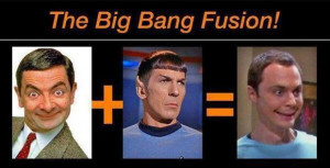 big bang theory mr bean sheldon cooper spock star treck