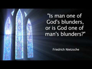 Is God one of man's blunders? Famous quote about god | PopScreen