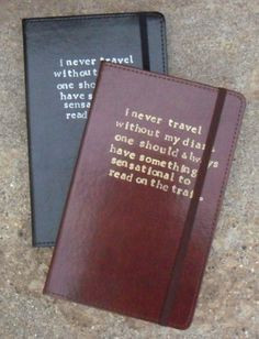 ... Oscar Wilde Leather Journal Quote from The Importance of Being Earnest