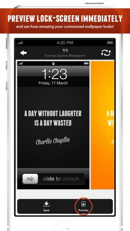 Find your favorite quote, customize the background and save it as your ...