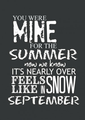 black and white, lyrics, one direction, september, summer love