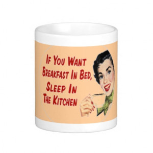 Funny Retro Happy Housewife Coffee Mug