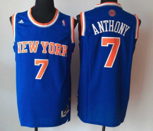 new york knicks jersey 7 anthony blue sales price 19