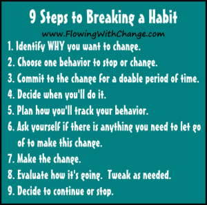 Steps to Breaking Habits and Changing Your Behavior