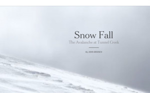What the New York Times's 'Snow Fall' Means to Online Journalism's ...