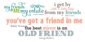 Friendship Quotes and Word Art for Your Scrapbook Layouts