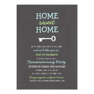 Home Sweet Home Housewarming Invite from Zazzle.com