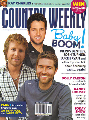 ... Shares Country Weekly Cover With Josh Turner and Luke Bryan, 9/27/10