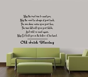 IRISH-BLESSING-WALL-QUOTE-DECAL-STICKER-VINYL-HOME-SAYING