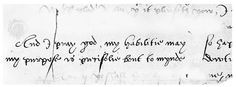 Running secretary hand, letter by Roger Ascham, 1552; in the British ...