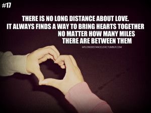 ... bring hearts togetherno matter how many miles there are between them