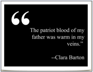 quote from Clara Barton: 
