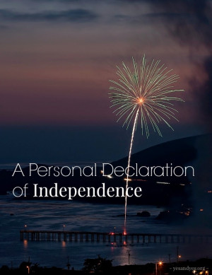 personal declaration of independence