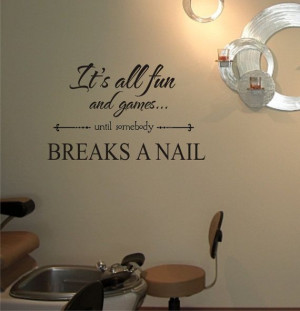 ... Nails Salons, Salons Ideas, Pedicure Room, Vinyl Wall Art, Funny