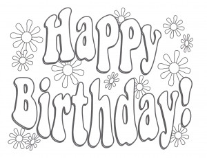 Birthday Coloring Pages