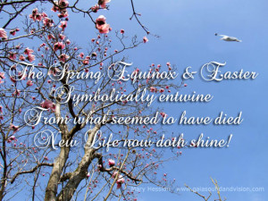 The spring equinox and Easter.
