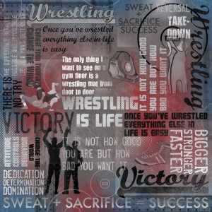 Home / Scrapbooking / Paper / Wrestling is Life Collage
